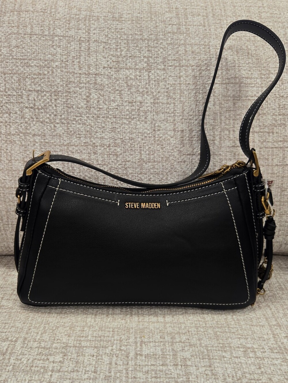Steve Madden Black Shoulder Handbag